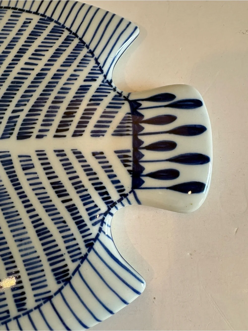 Fish Shaped Trivet Beautiful Blue and White High Quality Feet Protectors